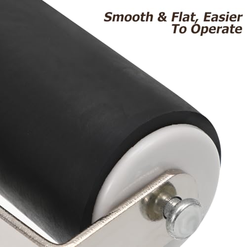 Ink Roller Printmaking Tool Rubber Roller for Stamping Crafting Scrapbook Wallpaper Glue and Relief Printing Projects Black 2 Pack