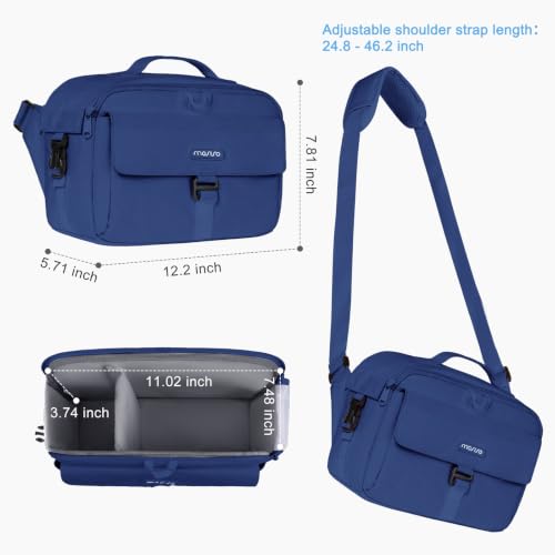 MOSISO Camera Shoulder Bag Camera Case Crossbody Sling Purse, Navy Blue - color: Navy Blue