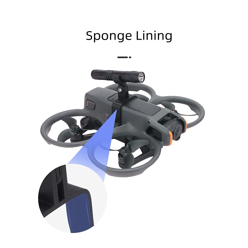 Drone Strobe Light Searchlight For DJI Avata 2 Night Flight Light Lamp with Mounting Bracket Adapter Clamp Holder for Avata 2 Accessories
