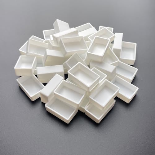 FCLUB 100PCS 3ml Empty Watercolor Full Pans, Flat Bottom Paint Pans - color: White, size: 100 Pieces 3 ml Full Pans