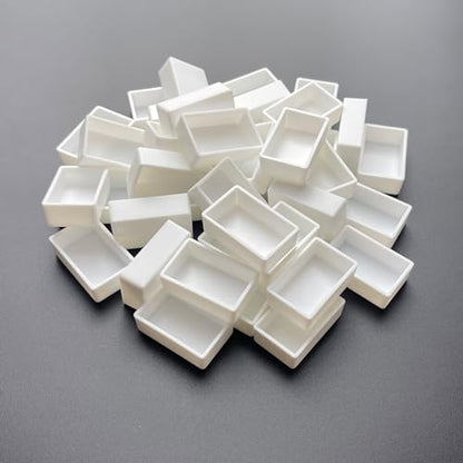 FCLUB 100PCS 3ml Empty Watercolor Full Pans, Flat Bottom Paint Pans - color: White, size: 100 Pieces 3 ml Full Pans