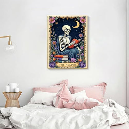 Skull Diamond Art Kits for Adults Funny Diamond Painting Kit for Beginner - color: DP03845