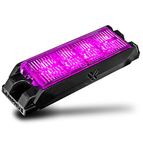 LAMPHUS NanoFlare 4W Purple LED Police Grill Strobe Warning Light for Truck - color: Purple, size: 4W - 1 Pack