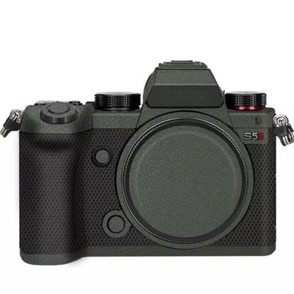 Anti-Scratch Camera Skin Wrap Sticker Coat Vinly Protective Film Body Protector Decals Cover for Panasonic LUMIX S5 Mark II S5II S5IIX S5M2 S5M2X (Leather Green) - color: Leather Green