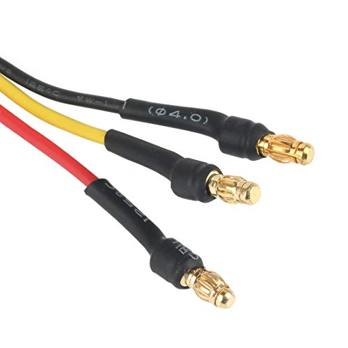 QWinOut A2212 1000KV Brushless Outrunner Motor 13T with 3.5mm Male Banana Bullet for RC DIY Aircraft Multi-Copter Quadcopter Drone (4 Pcs)