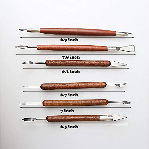 S & E TEACHER'S EDITION 6 Pcs Pottery & Clay Sculpting Tools - size: 6 PCS