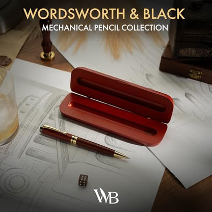 Wordsworth & Black Luxury Bamboo Wood Mechanical Pencil 0.7mm for Drafting - color: Rosewood