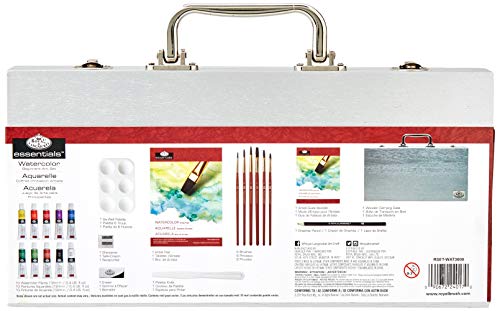 Beginner Watercolor Painting Wood Box Set - color: Watercolor (22 Piece)