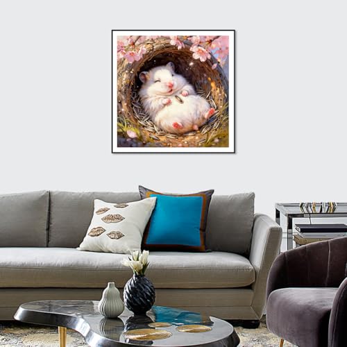 Acudotr Hamster Diamond Art Kits for Adults, DIY Home Decor, 12x12 Inch