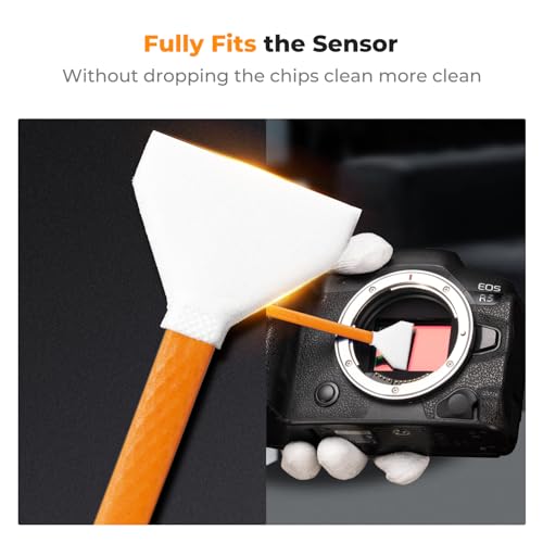 K&F CONCEPT 24mm Full Frame Sensor Cleaning Kits, with 20ml Sensor Cleaner - size: 24mm