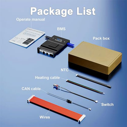 JKBMS JK-B2A20S20P-HC 8S-20S 200A BMS, 2A Active Balance, CAN & Heating - size: JK-B2A20S20P-HC
