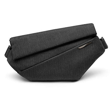 NIID R1 EDC Sling Bag for Men: 5L-6L Expandable Capacity - color: Meteorite Black