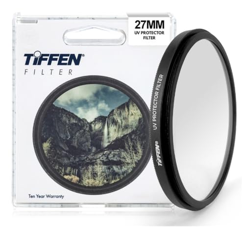 Tiffen 27mm UV Protector Filter 27mm Lens Filter Impact & Scratch Resistant - size: 27MM