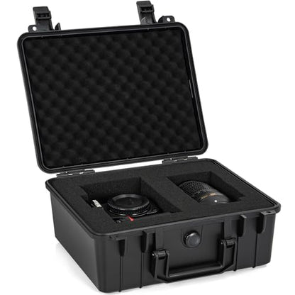 Protective Hard Case Shockproof Water-resistant with Customized DIY Foam Insert fit for Camera, etc, 11 X 9.5 X 5-Inch - size: Inner：10 X 7 X 4.7 Inch