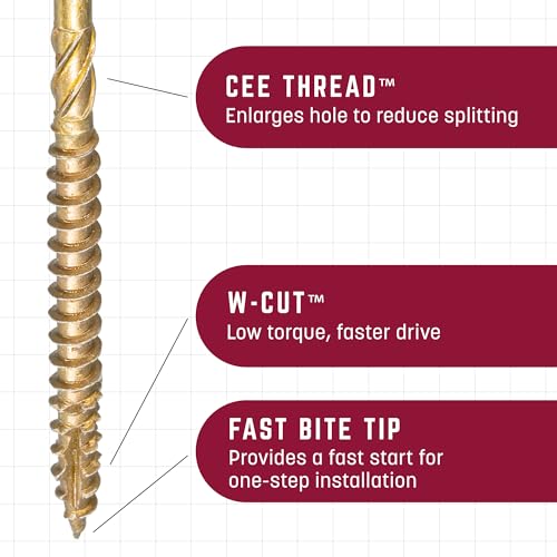 GRK Fasteners R4™ #10 x 3-1/2" Multi-Purpose Framing Screws, 50 PCS - size: #10 x 3-1/2" 50 count