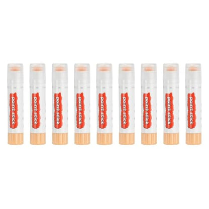 PATIKIL Solid Tempera Paints, 9 Pcs Washable Quick Drying Paint Sticks Paint Pens for Artists Beginners Art Supplies, Beige - color: Beige