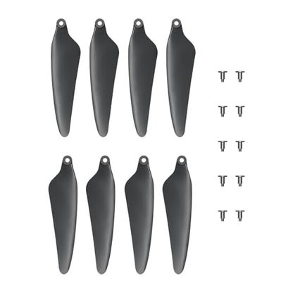 UranHub G30 4K Drone Propellers, Set of 8 with 10 Screws, Grey