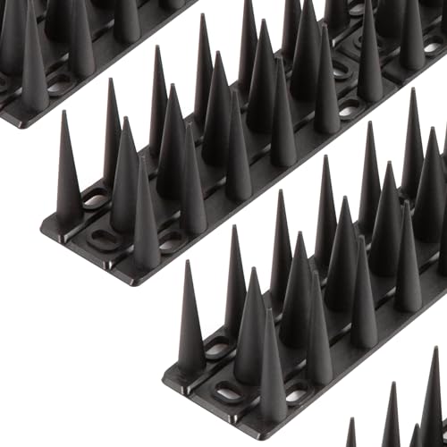 OFFO Bird Spikes, Keep Birds Pigeon Woodpecker Away Device Outdoor, Covers 48.3 Feet(14.7m), Black - color: Black, size: 48.3 Feet