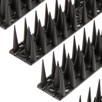 OFFO Bird Spikes, Keep Birds Pigeon Woodpecker Away Device Outdoor, Covers 48.3 Feet(14.7m), Black - color: Black, size: 48.3 Feet