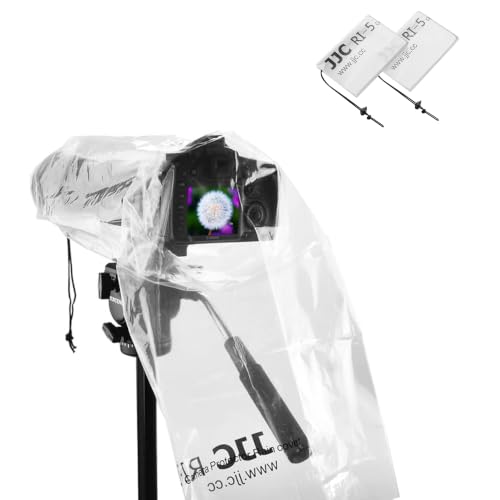 JJC Camera Rain Cover Sleeve for DSLR w/Lens up to 18", Waterproof, 2-Pack - color: 2-Pack