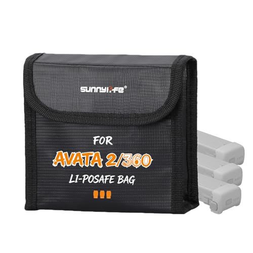 Fireproof Safe Bag for DJI Avata 360 2 Battery Accessories-Large - size: Large (for 3 batteries)