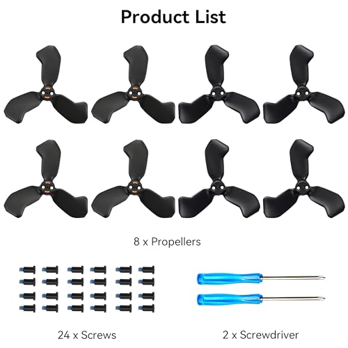 Propellers for DJI Neo 2 Blades - 8PCS Props Quick Replacement Spare Part Low Noise Wings for DJI Neo 2 Drones Accessories