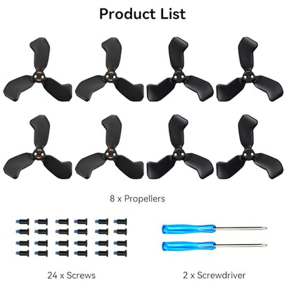 Propellers for DJI Neo 2 Blades - 8PCS Props Quick Replacement Spare Part Low Noise Wings for DJI Neo 2 Drones Accessories