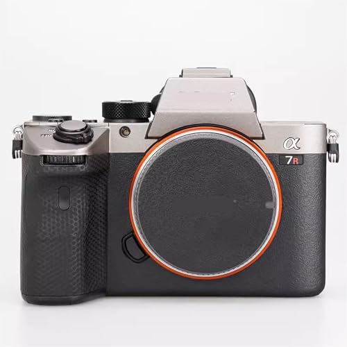 Camera Skin for Sony A7RIV A7R IV Anti-Scratch Vinyl Wrap Cartoon Film Body Protector Coat Photography Accessories Sticker(Titanium+Frosted Black) - color: Titanium+Frosted Black