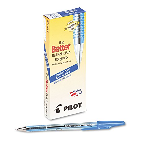 PILOT Pen 30000 The Better Ball Point Pen, 1.0mm, Blue Ink, 12-Pack - color: Blue Ink, style: Medium Point