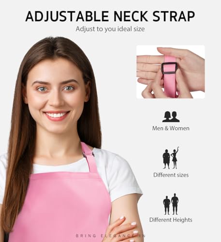 Syntus 12 Pack Apron with 2 Pockets for Men Women, Polyester, Multi-Color - color: Multicolor