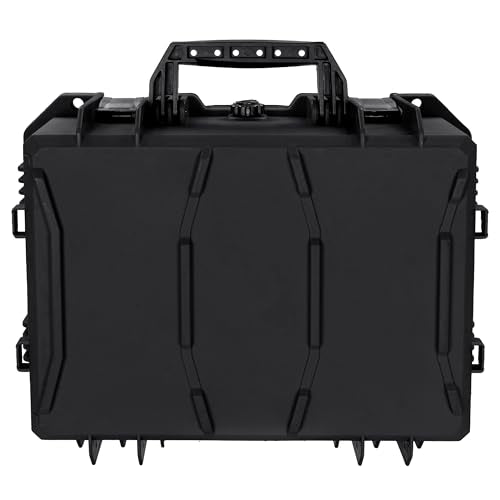 Eylar 18" Intact Series Hard Camera Case, Lightweight and Durable Stacker Design with Foam (Black) - color: Black