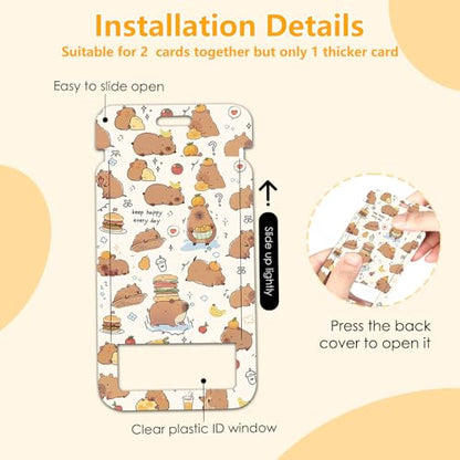 Capybara for ID Badge Holder, Cute Capybara ID Badge Holder - color: Capybara-brown