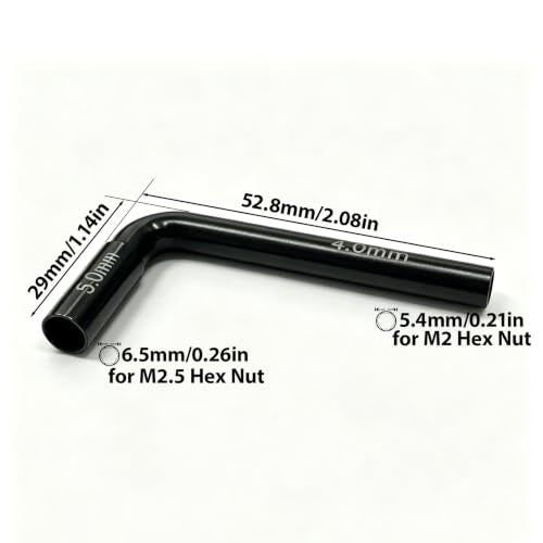 Thin Hex Nut Driver & 4pcs Silver RC Turnbuckle Wrenches RC Tool Set - color: Silver, W/ Hex Nut Driver