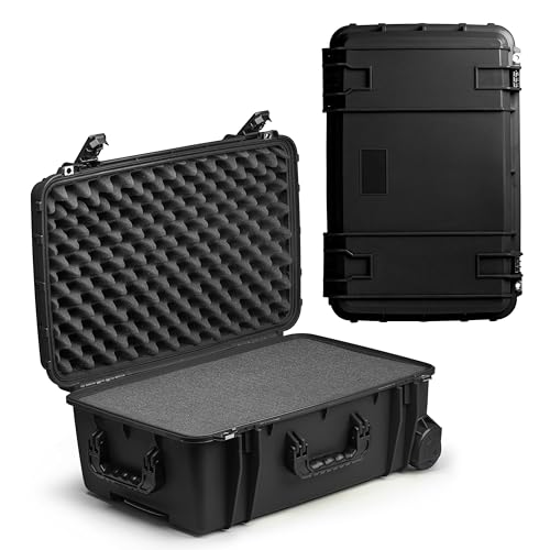 Seahorse 920 Heavy Duty Protective Dry Box Case With Customizable Accuform Foam - USA Made for Professional Photographers/TSA Approved/Mil Spec / IP67 Waterproof - color: Black