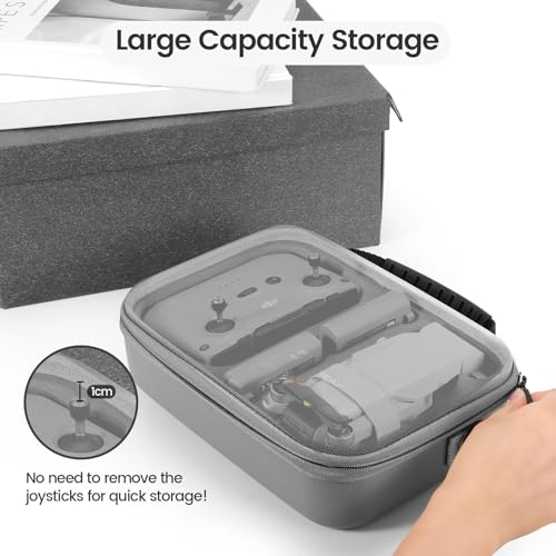 Skyreat Mini 4K/2 SE Drone Case, Portable Leather PU Case with Shoulder Strap, Handle and Propeller Holders