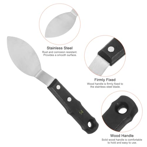 HARFINGTON No.14 Painting Palette Knife Stainless Steel Pointy Spatula