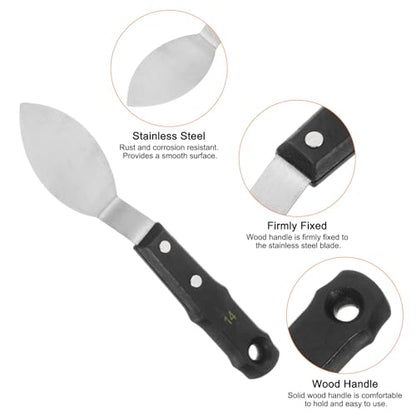 HARFINGTON No.14 Painting Palette Knife Stainless Steel Pointy Spatula