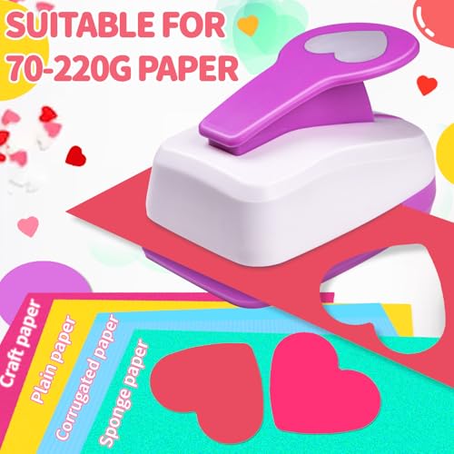Heart Shaped Hole Punch, 2 inch Heart Punches for Paper Crafts - style: Heart