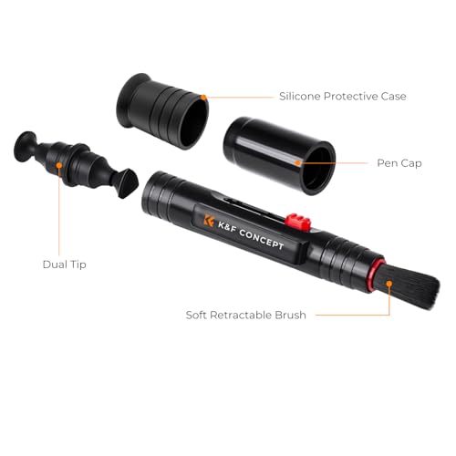 K&F CONCEPT Professional Lens Cleaning Pen with Cleaning Soft Brush