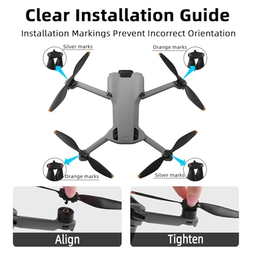 Landing Gear/8Pcs Propeller/Propeller Guard for DJI Mini 5 Pro Accessories