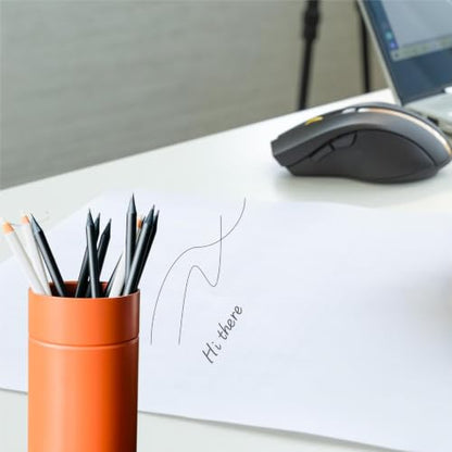 12‑Pack Set, 9 Pre‑Sharpened All‑Black #2 HB Wood Pencils, 3 Eraser Pens & 1 Premium Pencil Sharpener