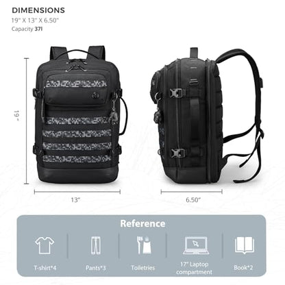 Swissdigital Design Camera Backpack with USB Charging Port, Travel Camera Case With RFID Pockets, Large Capacity Photography Backpack,Black | SD16489510-01