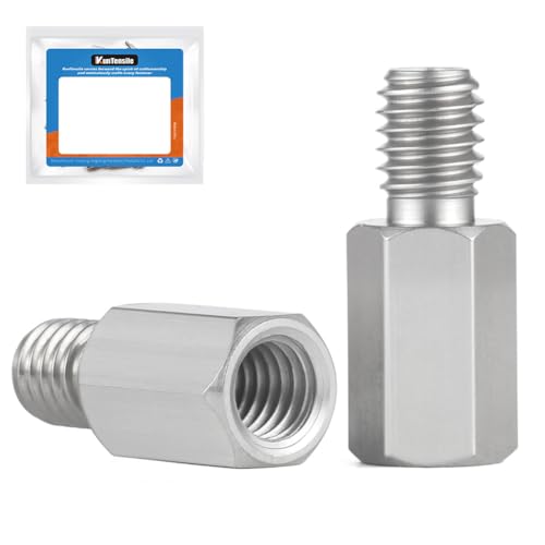 Hex Male-Female Standoffs, M2x5+4mm Standoff 50-Pcs 303 Stainless Steel - size: M2x5+4mm