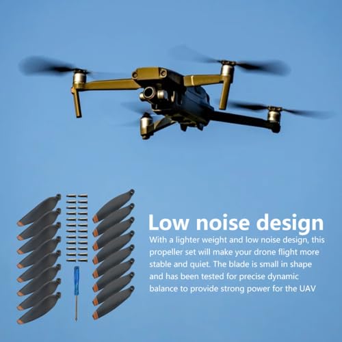 16Pcs Replacement Propellers with Screwdriver & Screws, Low-Noise and Quick-Release Blades Props for DJI Mini 2 / Mini SE/Mini 2 SE/Mini 4K Drone