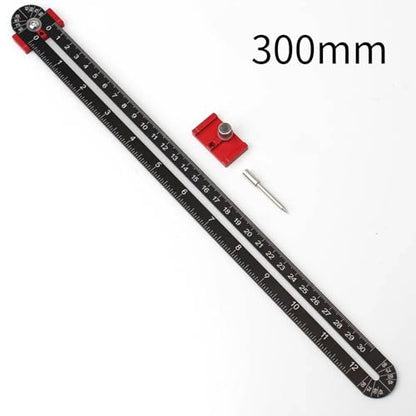 300mm Woodworking Compass Tool, Large Compass Woodworking Scribing Circle, Carpenter Compass Ruler Marking Gauge Circle Marking Tool for Engineer Carpenter (Black) - style: Black - 300mm