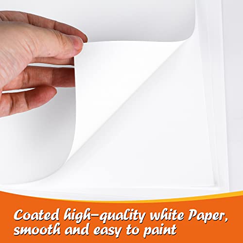 70 Sheets Finger Paint Paper, 11.8" x 15.7" Thick Art Paper - color: 70p paint paper