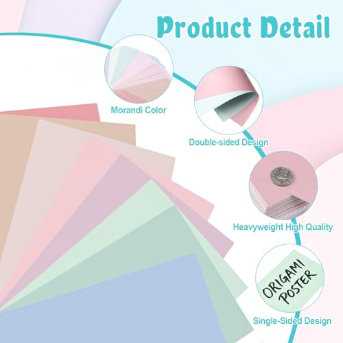 Geyoga 200 Sheets Colored Cardstock Paper,Cute,4 x 6 Inch - color: Cute