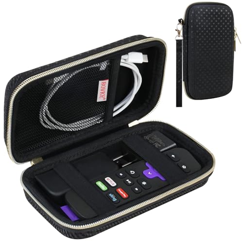 BOVKE Case for Roku Voice Remote/Roku Voice Remote Pro 2nd Ed, Black Star - color: Black Star