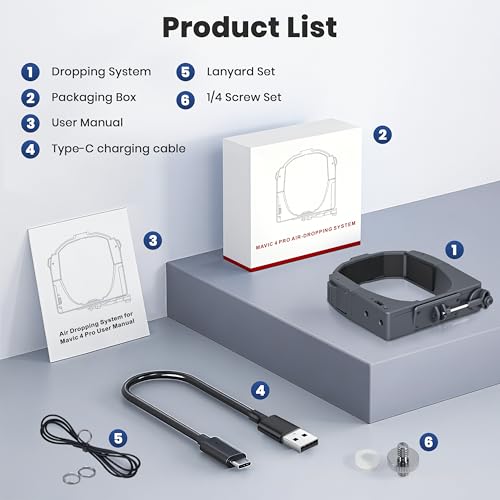 Drone Airdrop System for DJI Mavic 4 Pro,Payload/Delivery/Transport Drop Release Device for DJI Mavic 4 Pro Accessories