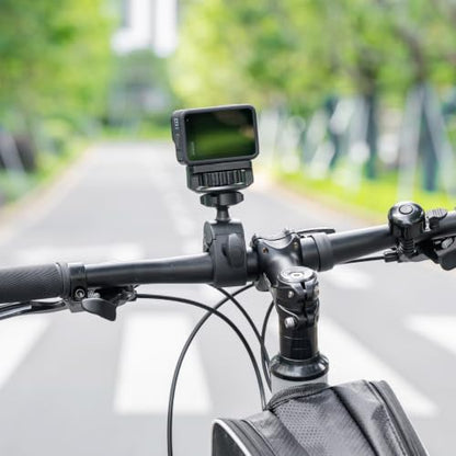 JJC Bike Pole Mount for Insta360 X6 X5 X4 Air X3 DJI Osmo 360,w. Ball Head - color: Black -for X5 X4 Osmo360